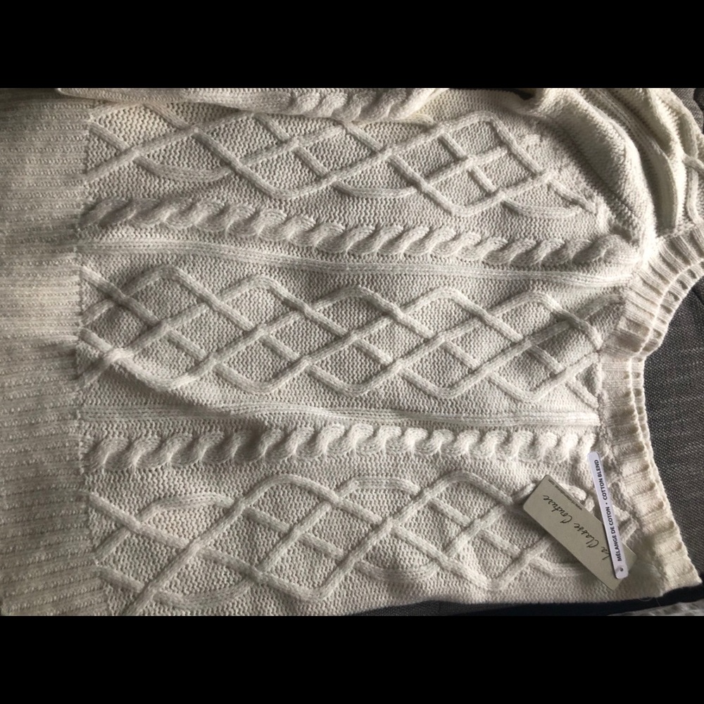 Off white brand new one shoulder sweater